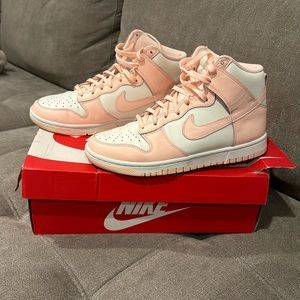 Nike dunk high, sail/crimson